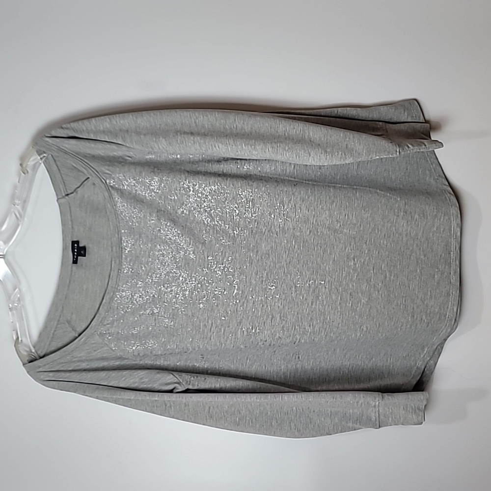 Torrid Gray Iridescent Pullover Top size L or 12.